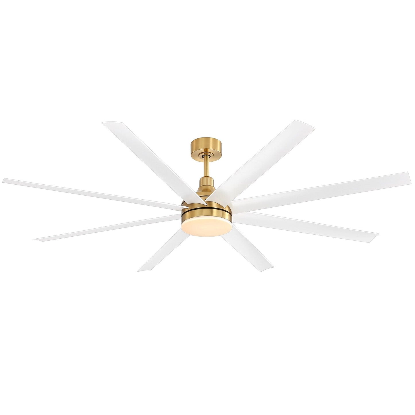 72 Large Ceiling Fans with LED Light Remote Control-8 Blade - 72 Inch