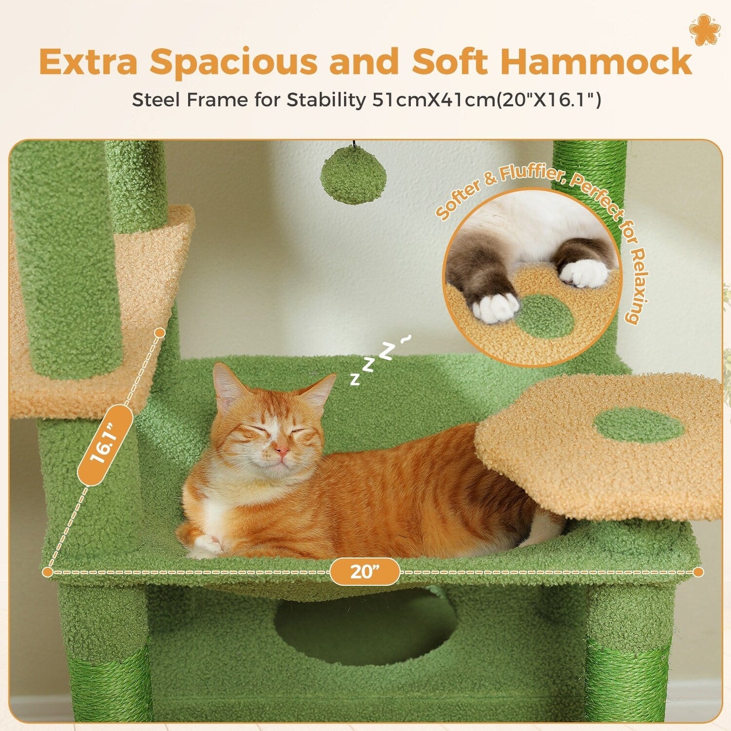 Grande tour pour chat avec griffoirs et coussins, 2 perchoirs rembourrés, double niche et panier