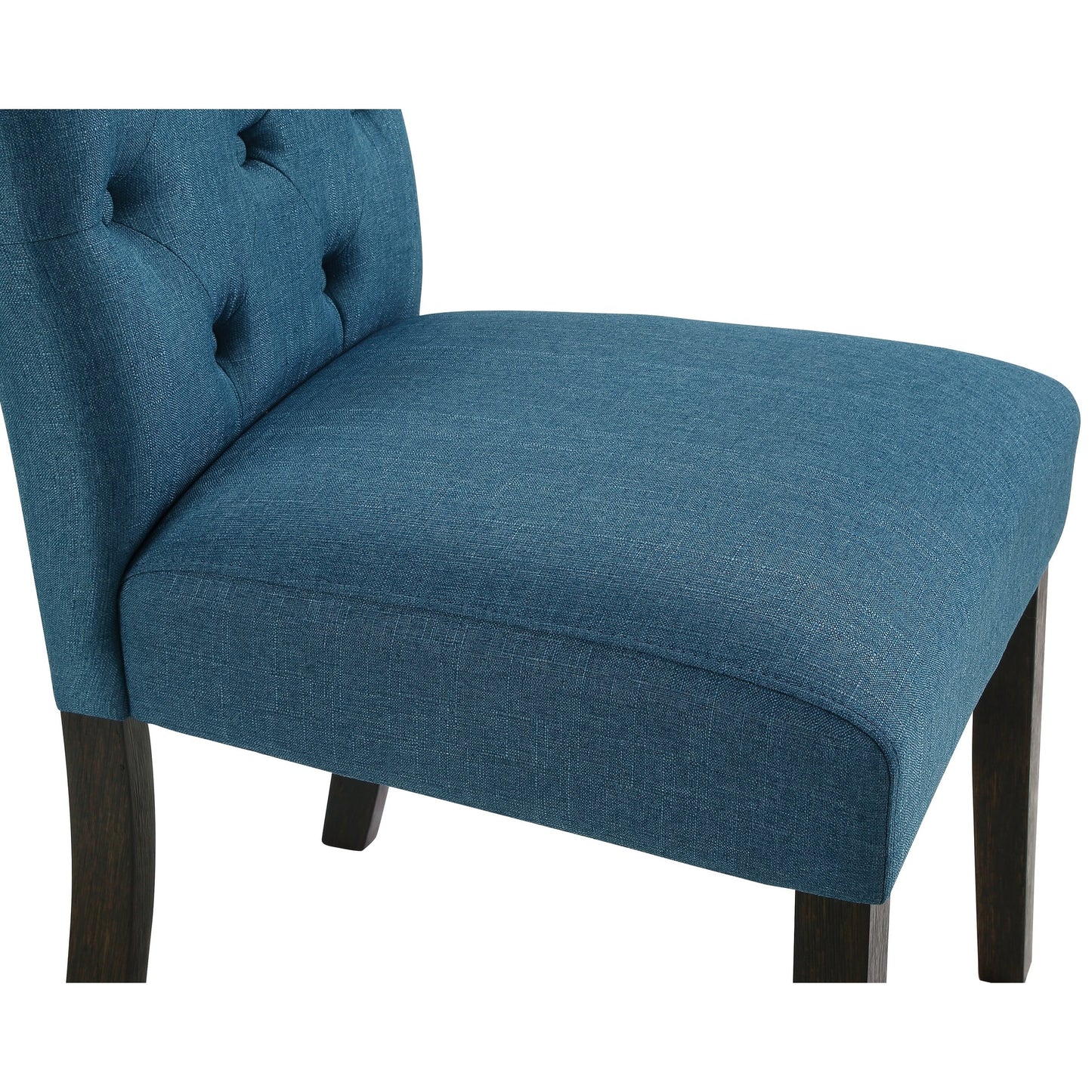 Chaise de salle à manger capitonnée en bois massif Leviton de Roundhill Furniture (lot de 2)