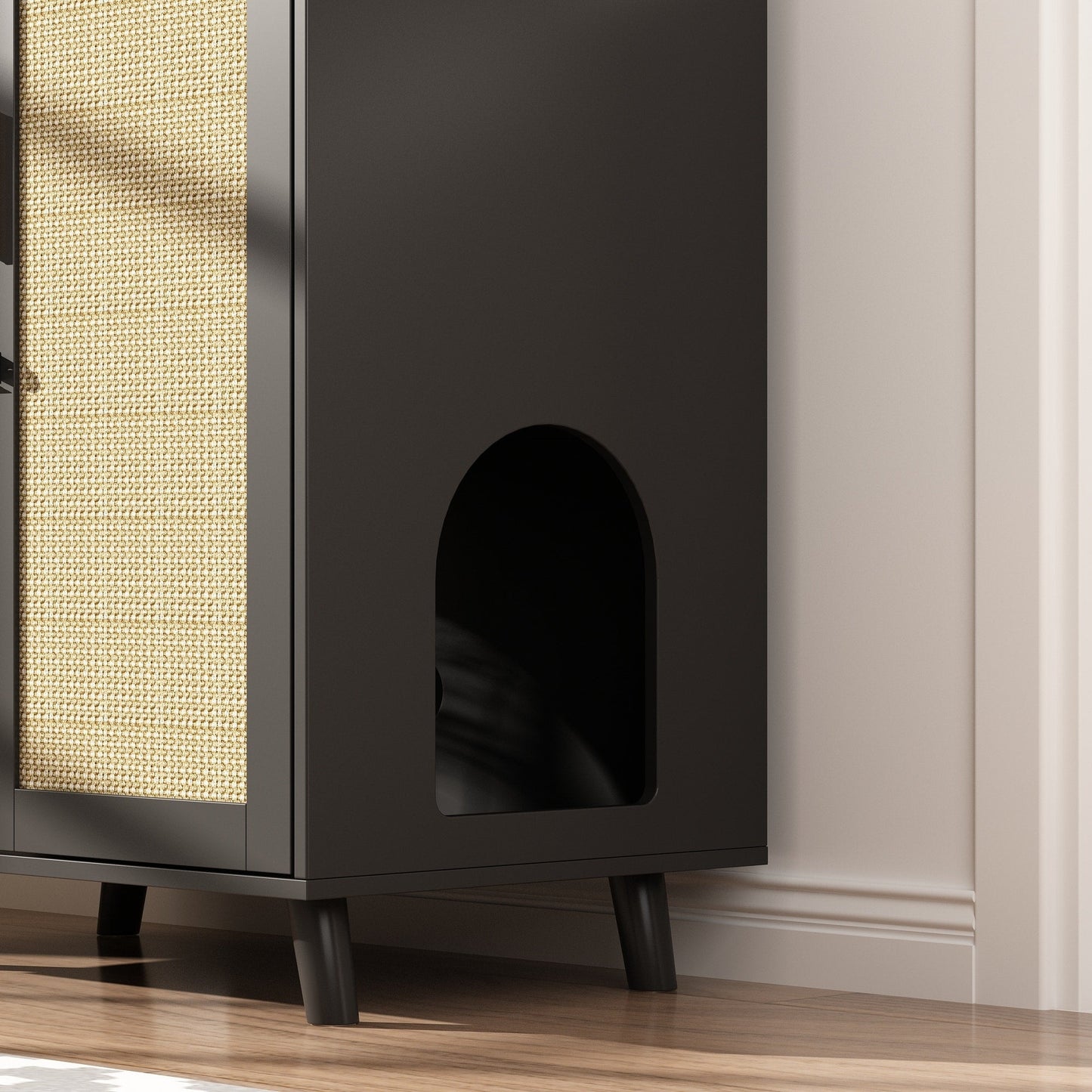 Enceinte de bac à litière pour chat Meubles Table d'appoint Canapé Table
