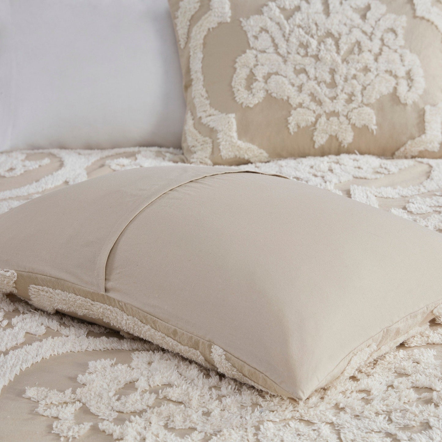 Parure de couette Madison Park Aeriela en coton chenille touffeté damassé
