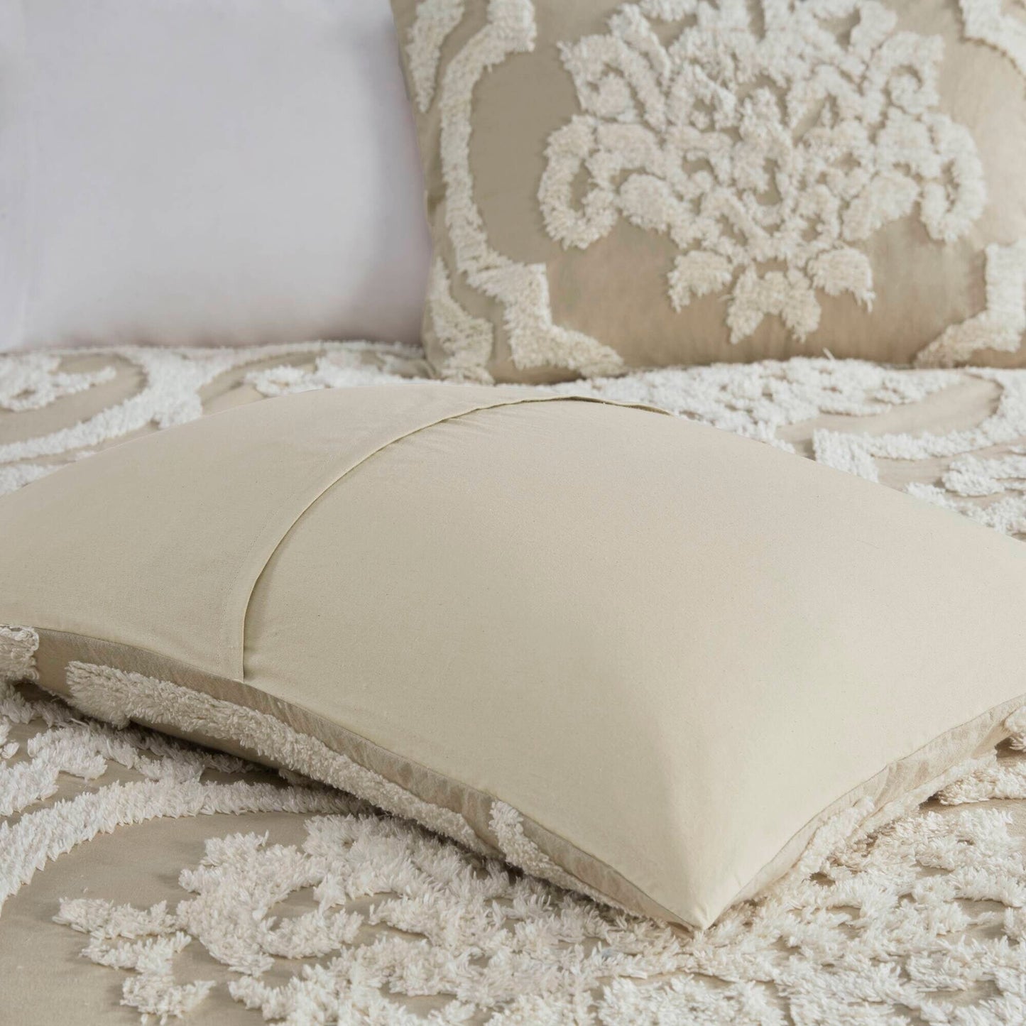 Parure de couette Madison Park Aeriela en coton chenille touffeté damassé