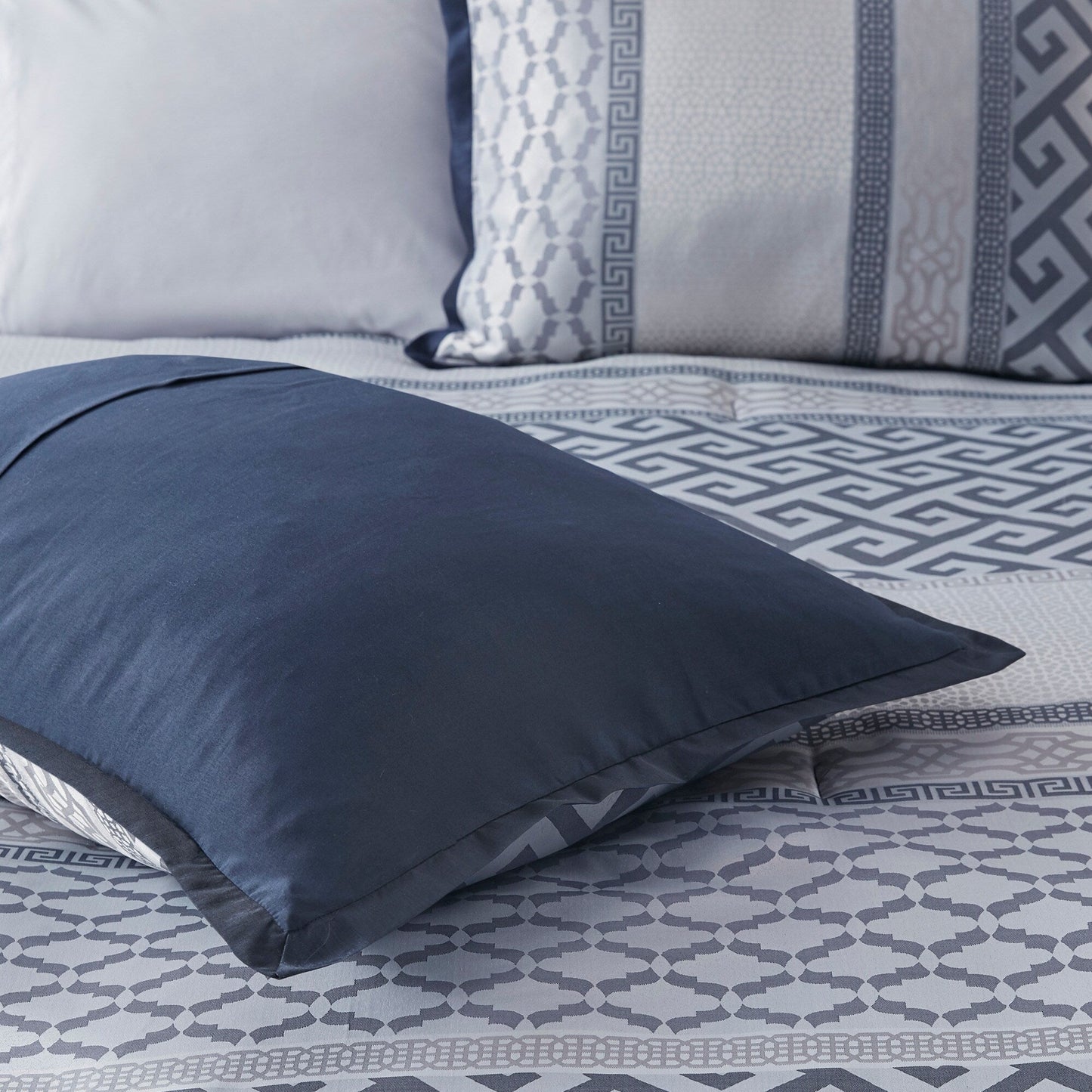 Ensemble de couette jacquard géométrique Madison Park Christian 7 pièces
