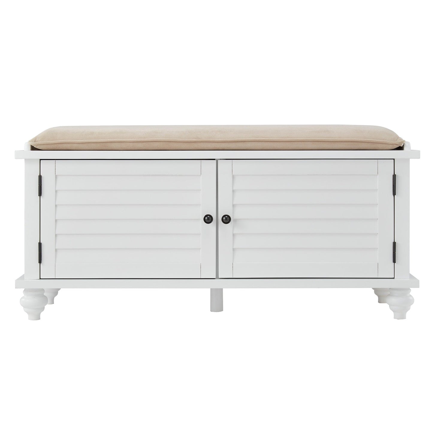 Maybelle Velvet Cushion Shutter Door Storage Bench by iNSPIRE Q Classic