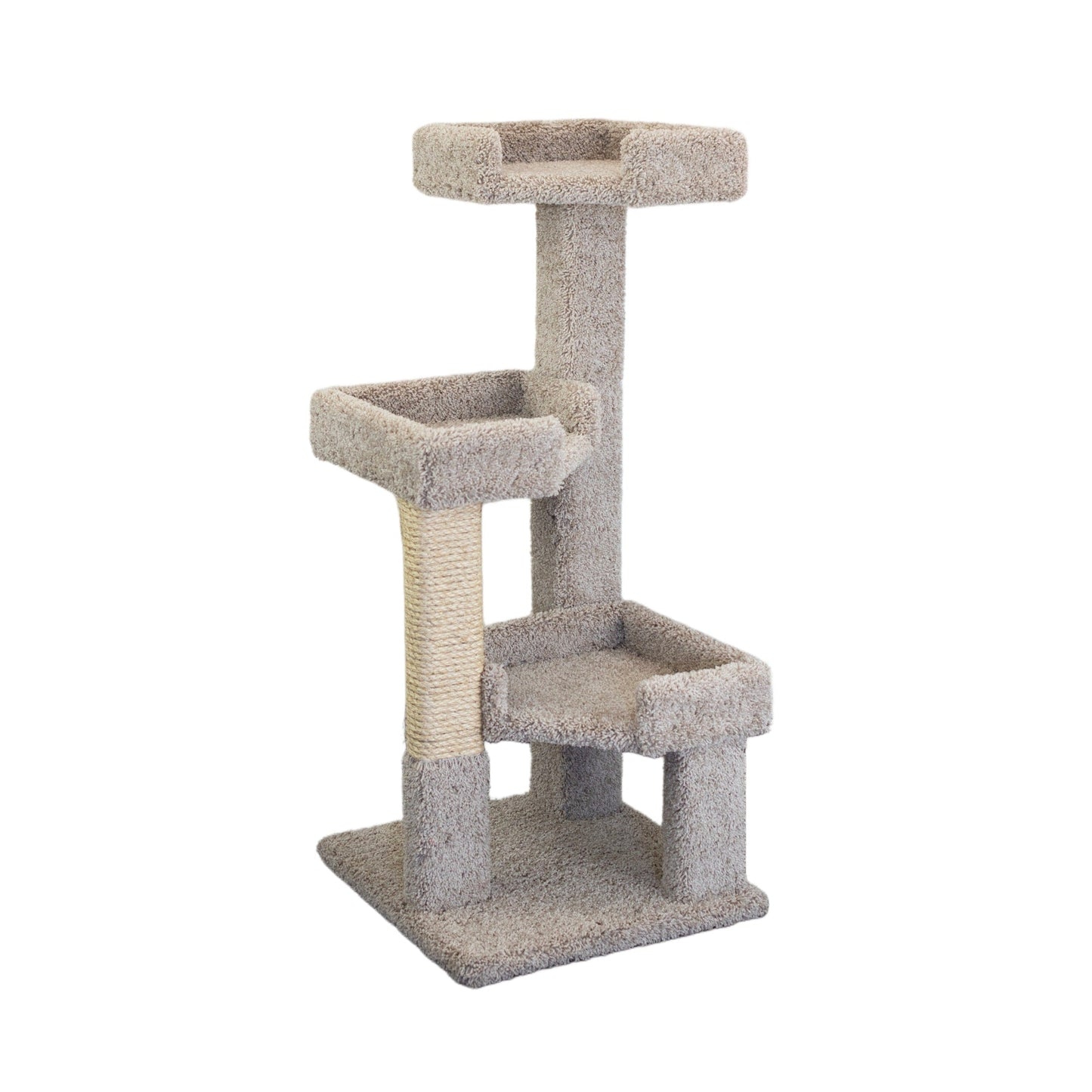 Nouveaux condos pour chats à 3 niveaux en bois massif et tapis. Arbre à chat