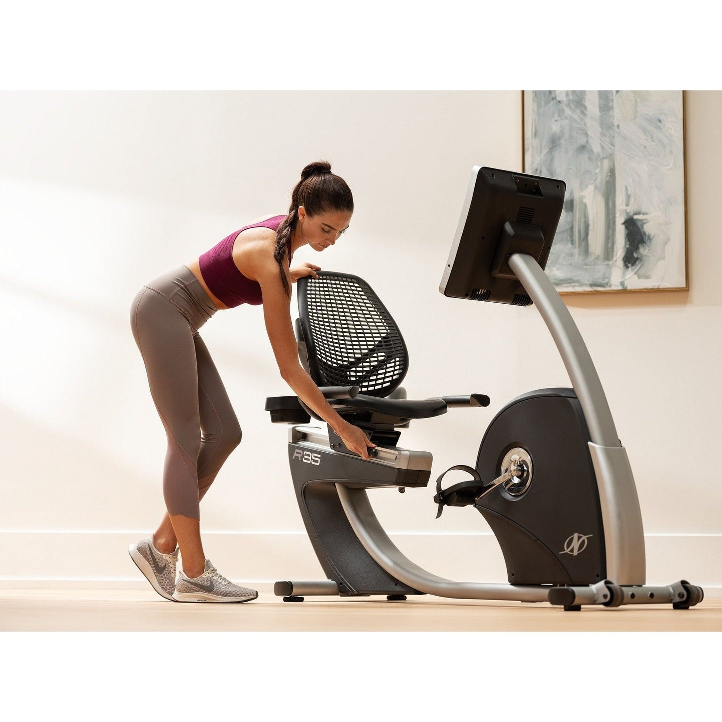 NordicTrack Commercial Series R35 ; vélo d'exercice allongé compatible iFIT avec écran tactile 14 pouces