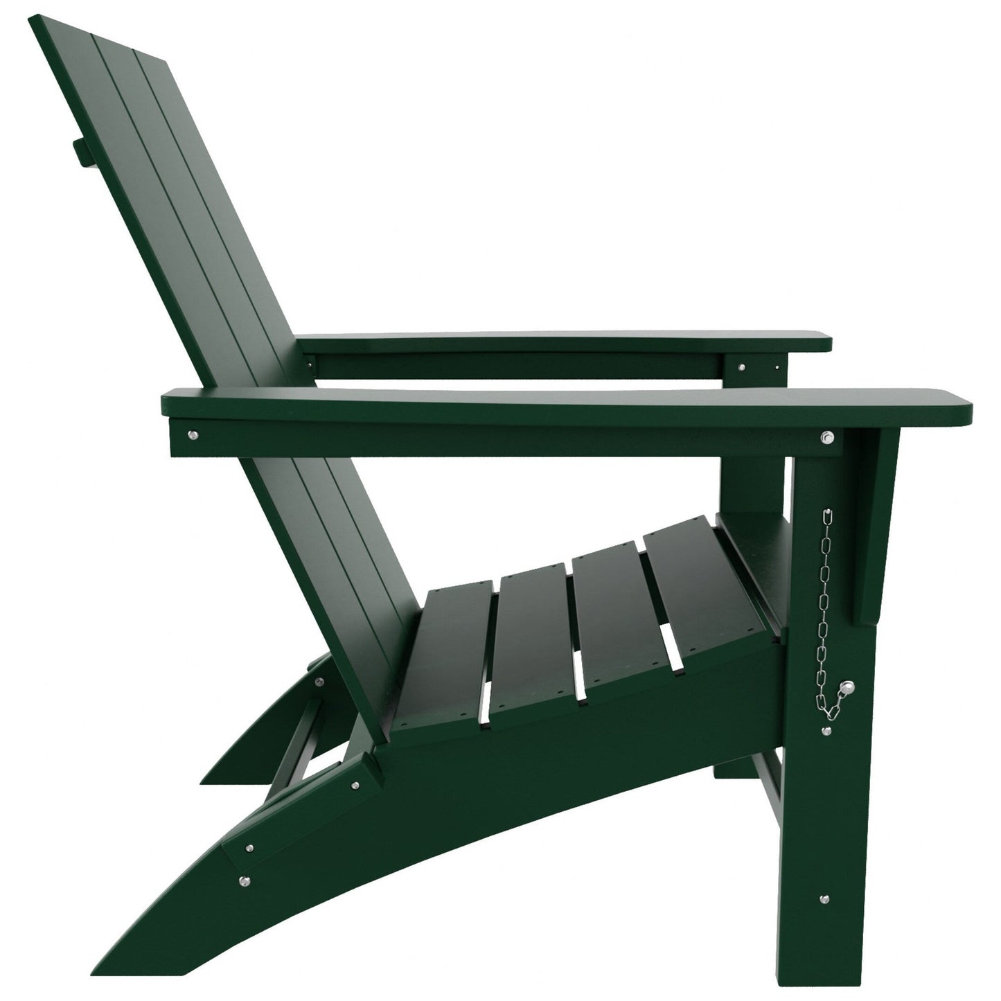 Chaise Adirondack pliante Polytrends Shoreside moderne et écologique, idéale pour les commerces et les résidences, toutes saisons