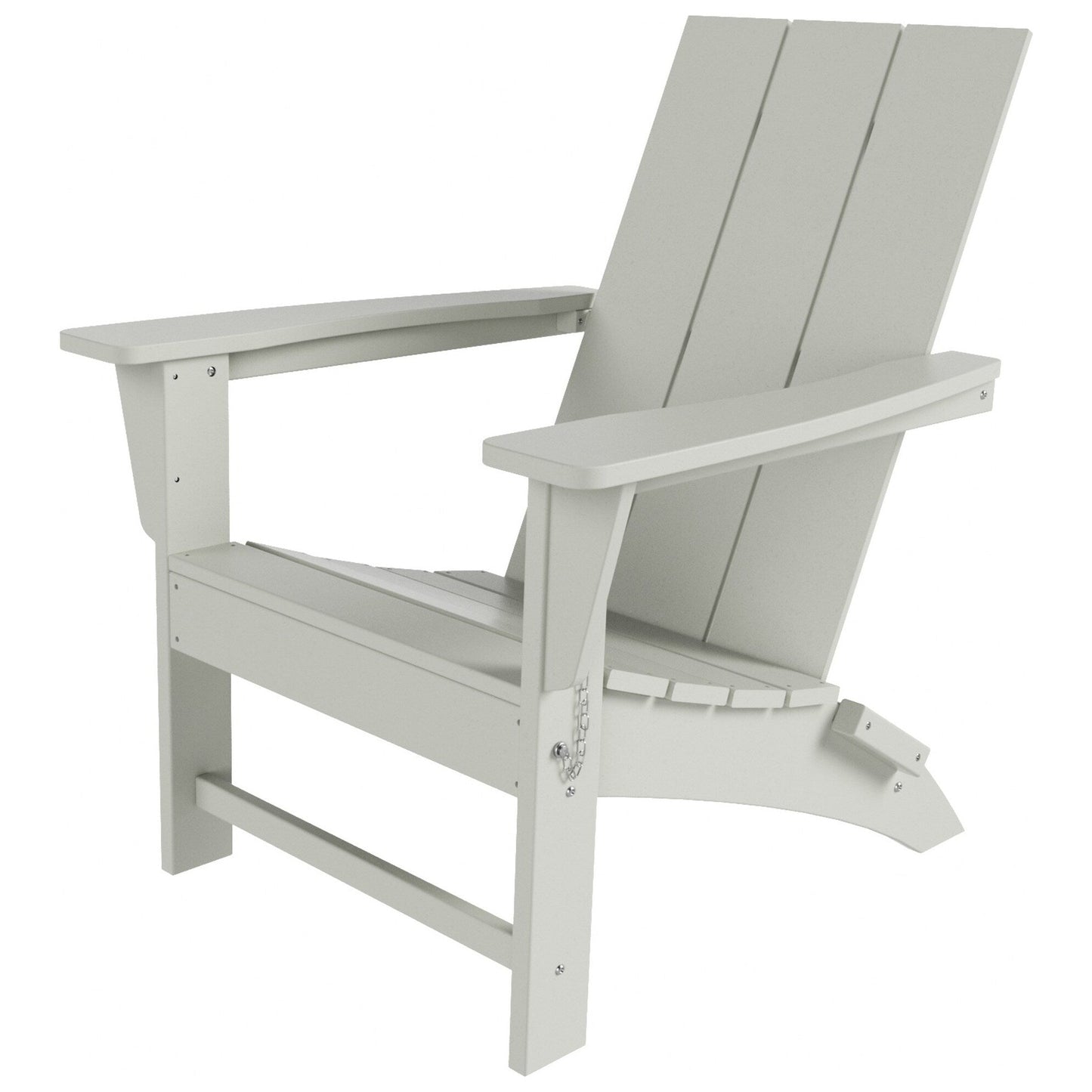 Chaise Adirondack pliante Polytrends Shoreside moderne et écologique, idéale pour les commerces et les résidences, toutes saisons