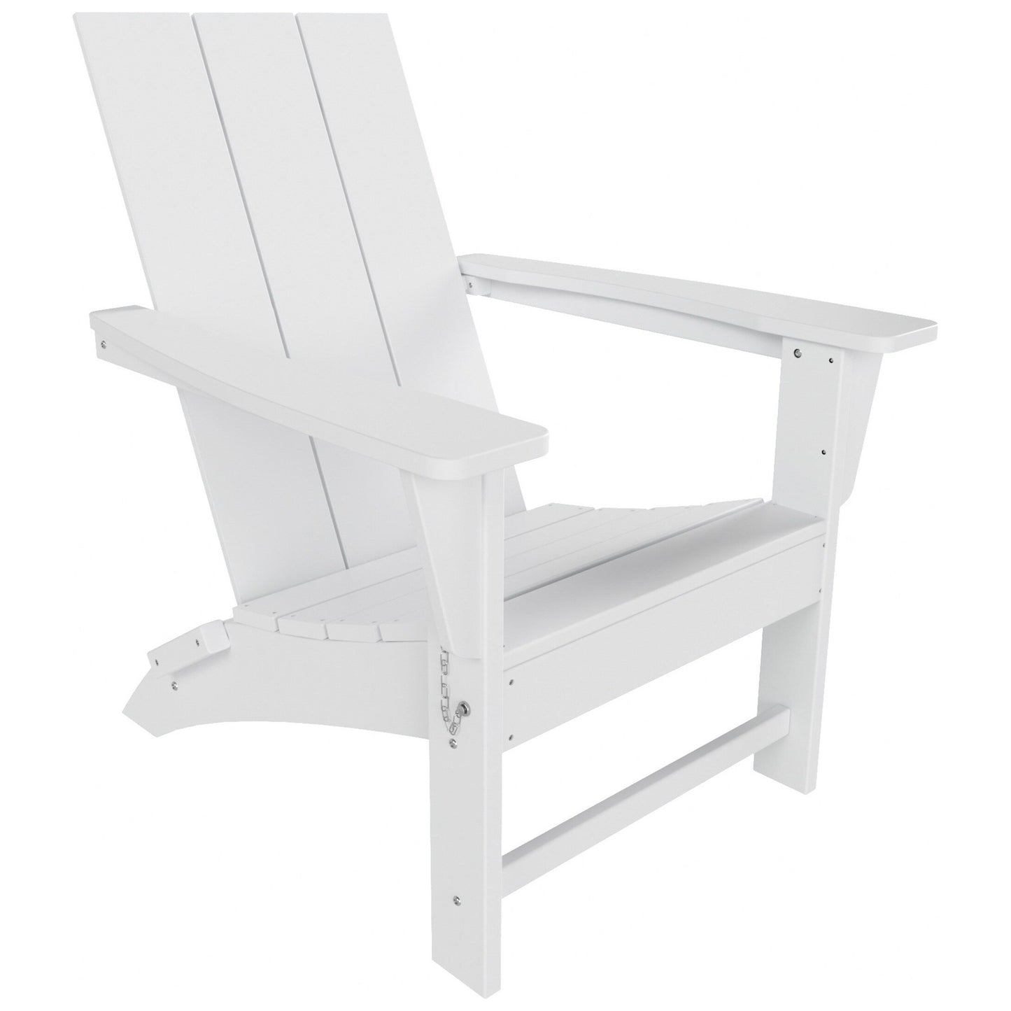 Chaise Adirondack pliante Polytrends Shoreside moderne et écologique, idéale pour les commerces et les résidences, toutes saisons