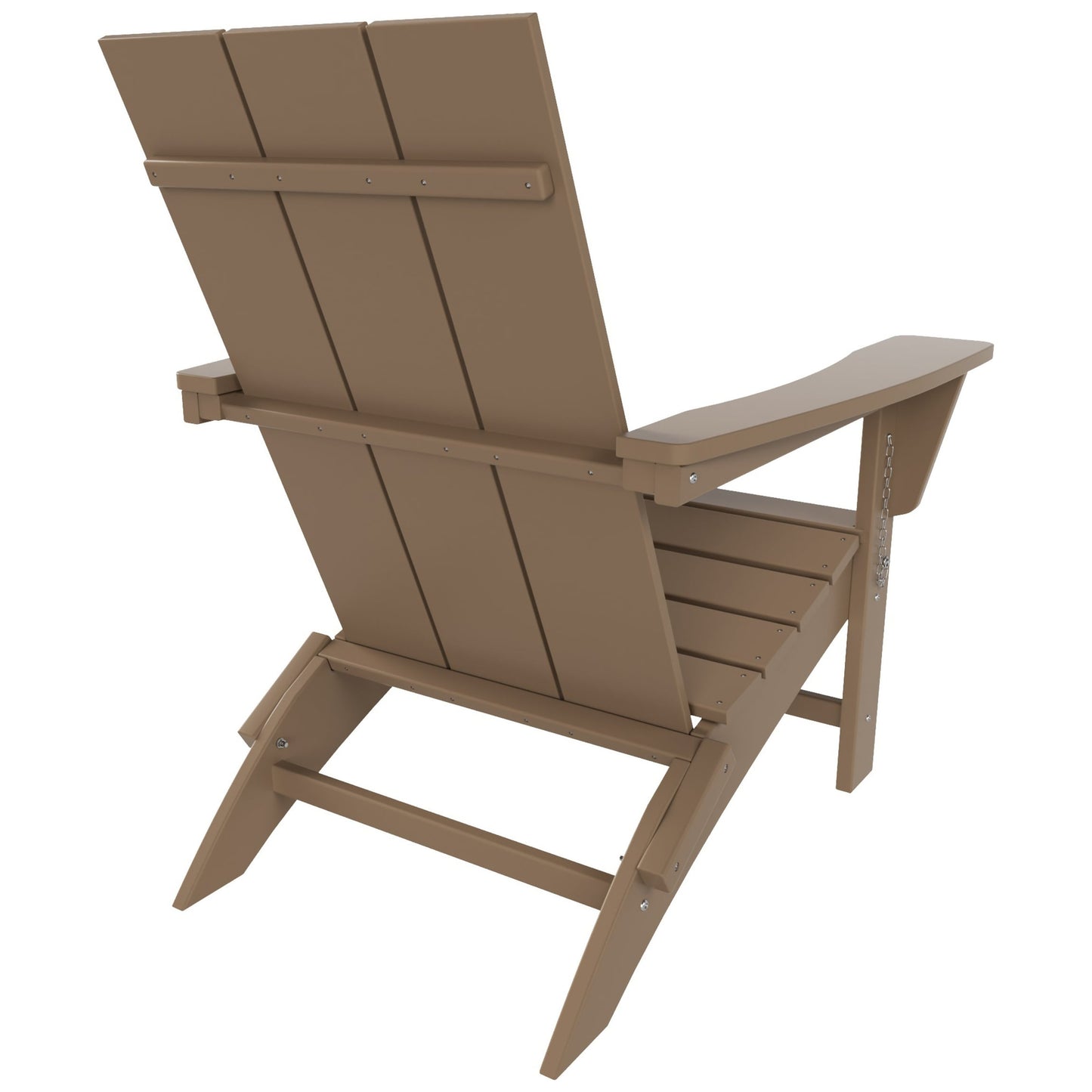 Chaise Adirondack pliante Polytrends Shoreside moderne et écologique, idéale pour les commerces et les résidences, toutes saisons
