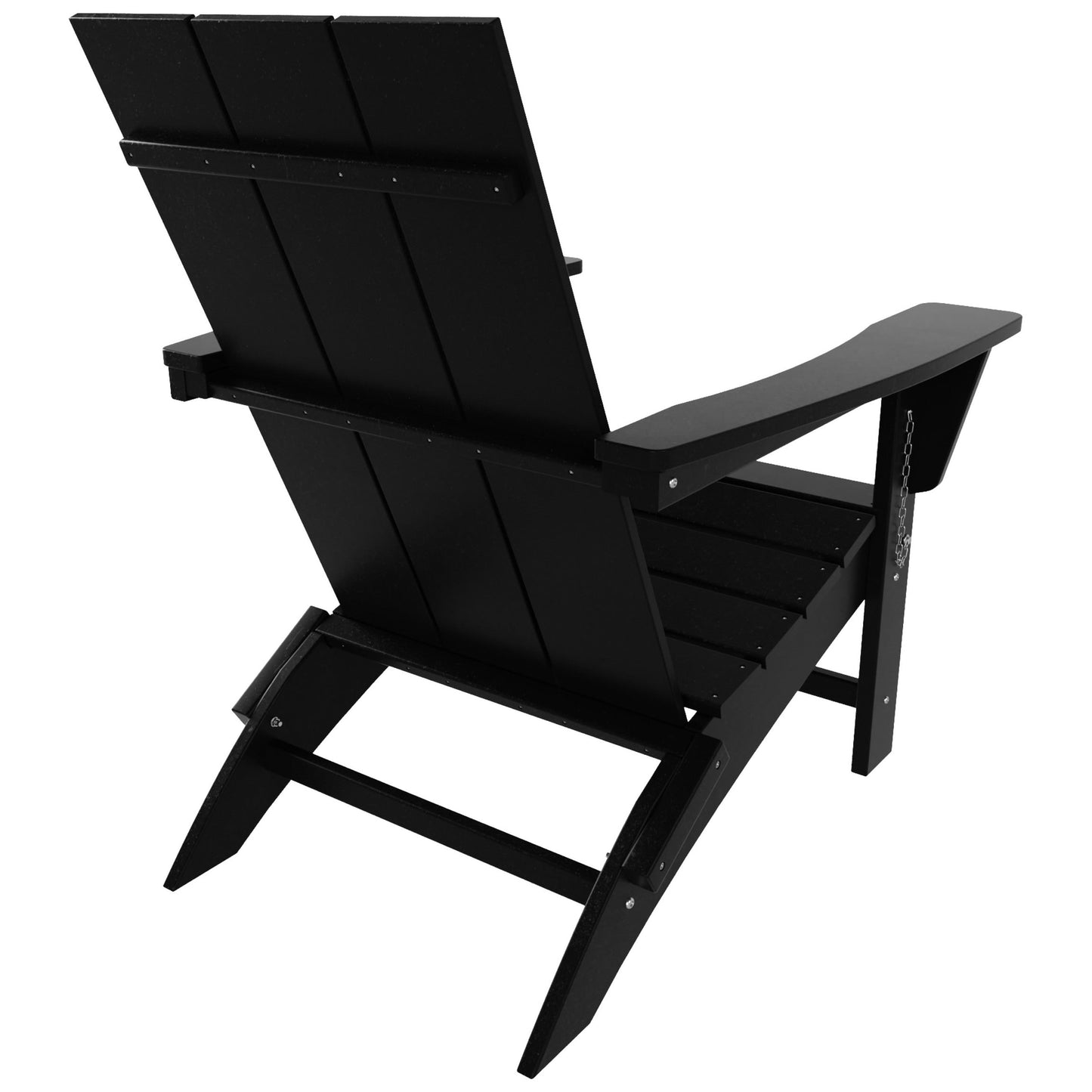 Chaise Adirondack pliante Polytrends Shoreside moderne et écologique, idéale pour les commerces et les résidences, toutes saisons
