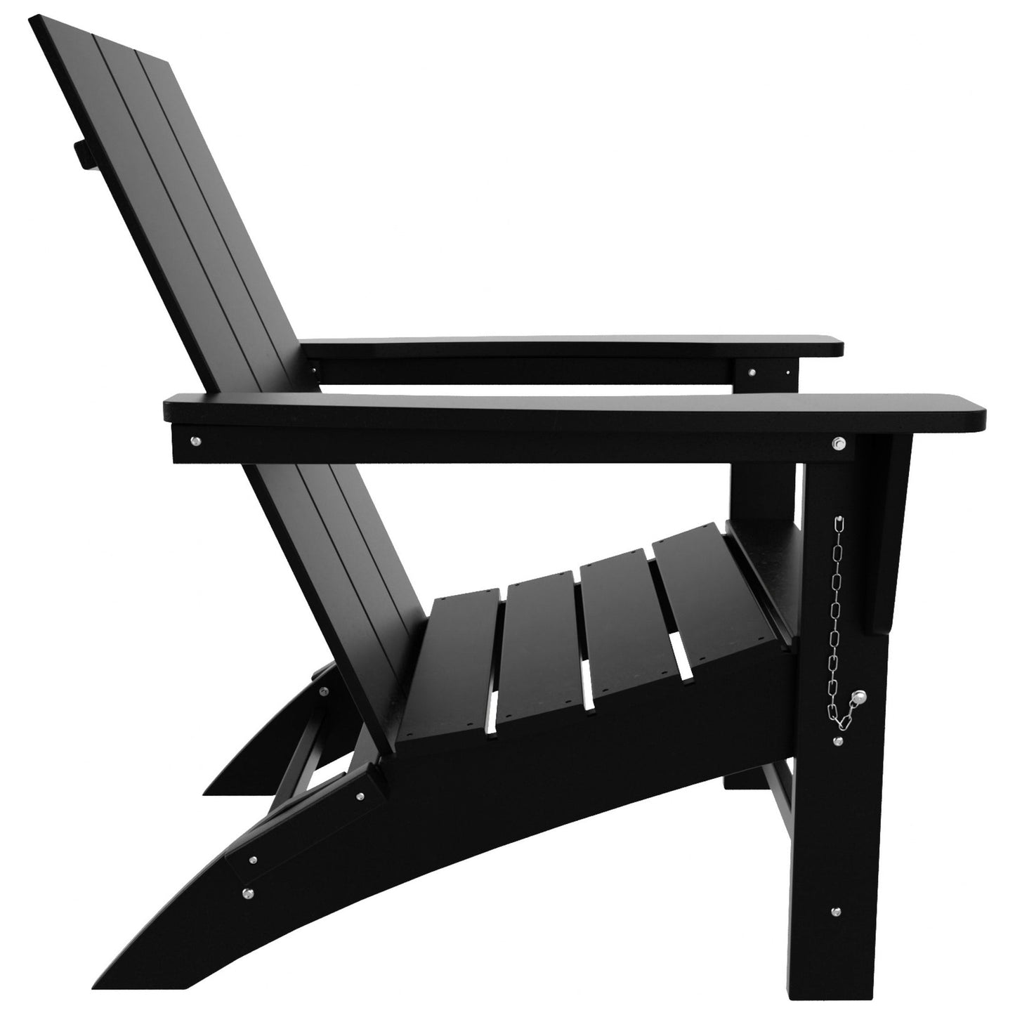 Chaise Adirondack pliante Polytrends Shoreside moderne et écologique, idéale pour les commerces et les résidences, toutes saisons