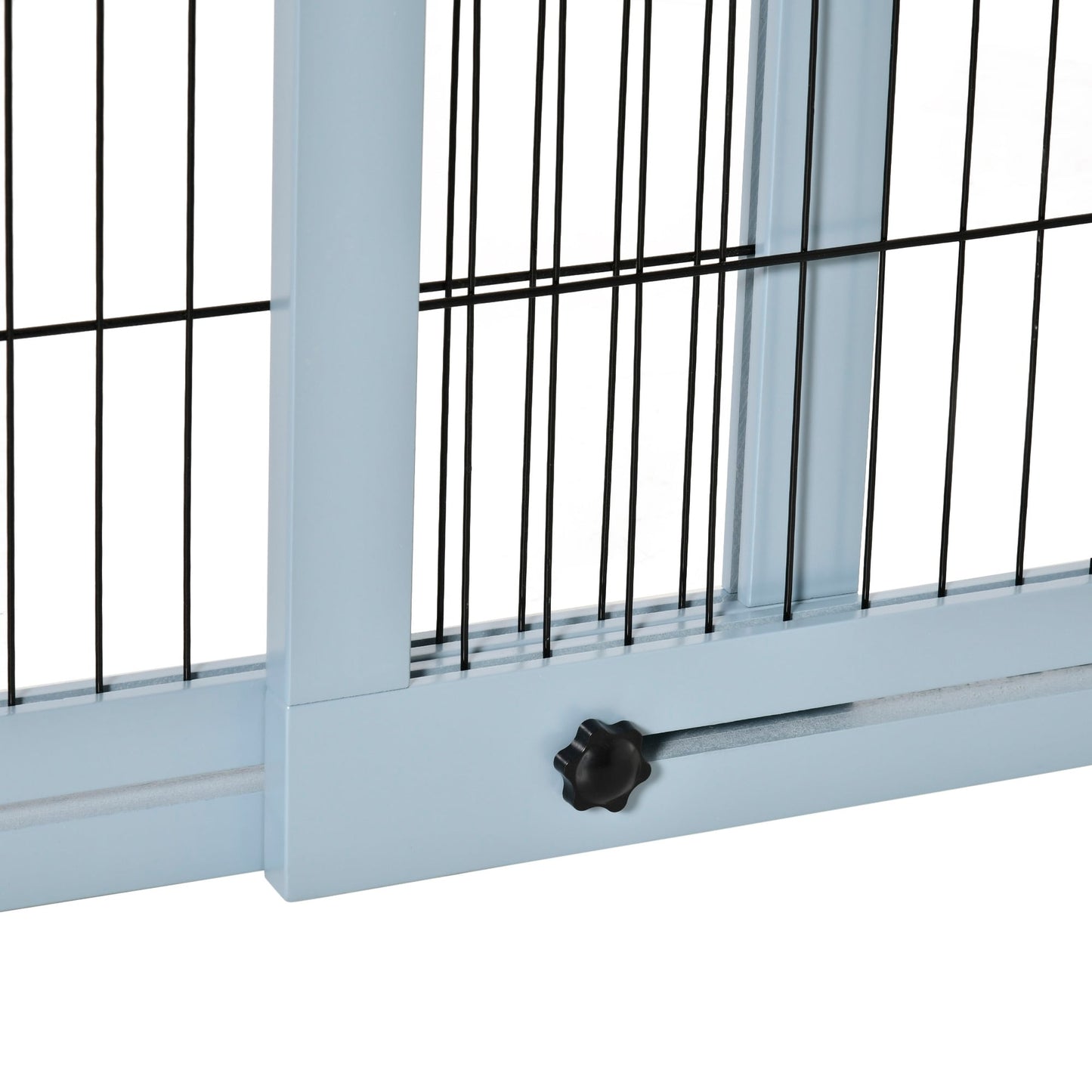 Portillon extra large et autoportant PawHut 72 pour animaux de compagnie, longueur réglable, pour maison, entrée, couloir, gris