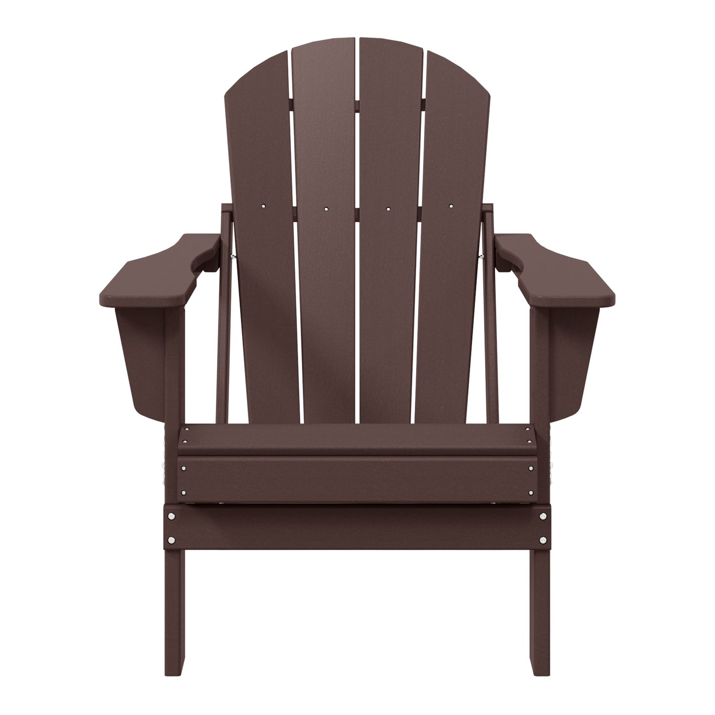 Chaise pliante Adirondack Polytrends Laguna résistante à la décoloration et aux intempéries pour patio extérieur