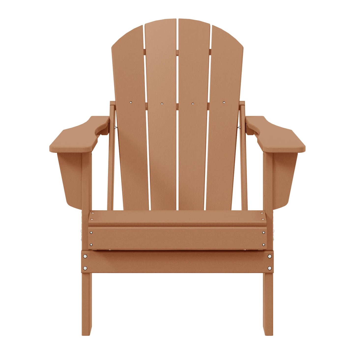 Chaise pliante Adirondack Polytrends Laguna résistante à la décoloration et aux intempéries pour patio extérieur
