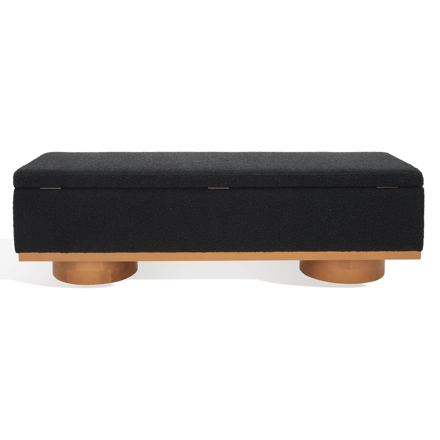 Banc de rangement SAFAVIEH Couture Sunneva Boucle - 61 po L x 20 po P x 19 po H - 61L x 20P x 19H