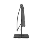 10 Ft. Solar Power Lighted Patio Umbrella with Base Stand