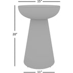 Table d'appoint Circularity - Blanc et bronze