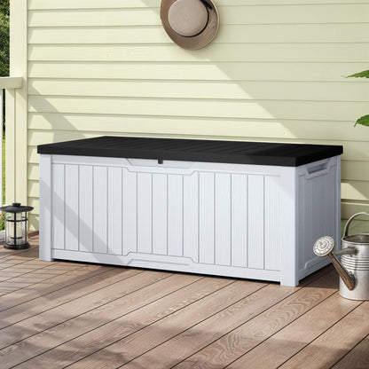 120-260 Gallons Large Resin Water Resistant Lockable Deck Box