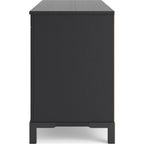 Meuble TV Cayberry avec cheminée - Noir