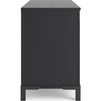 Meuble TV Cayberry avec cheminée - Noir