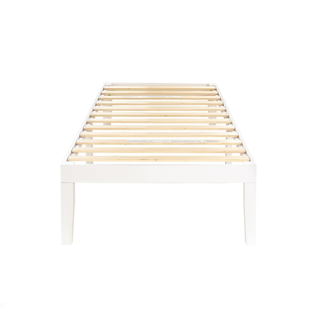 16 Inch Classic Solid Wood Platform Bed Frame in Multiple Finishes