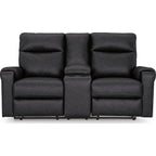 Causeuse inclinable électrique Axtellton avec console - Carbone