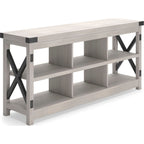 Meuble TV Bayflynn - Blanc/Noir