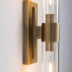 KAYLA Modern Glass Wall Sconces, Indoor Wall Lighting Wall Light Fixtures, Vanity Light with Glass Shade(2-Sets)