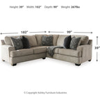 Canapé modulable 2 pièces Bovarian