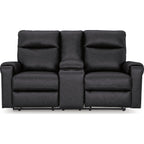 Causeuse inclinable électrique Axtellton avec console - Carbone