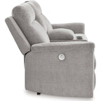 Causeuse inclinable électrique Barnsana avec console