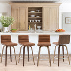 26/29 Faux Leather Swivel Bar/Counter Stools, Set of 2/3