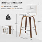 26/29 Faux Leather Swivel Bar/Counter Stools, Set of 2/3