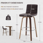 26/29 Faux Leather Swivel Bar/Counter Stools, Set of 2/3