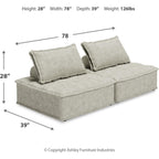 Bales Sectionnel modulaire 2 pièces