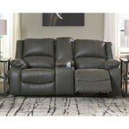 Causeuse inclinable avec console Calderwell - Gris