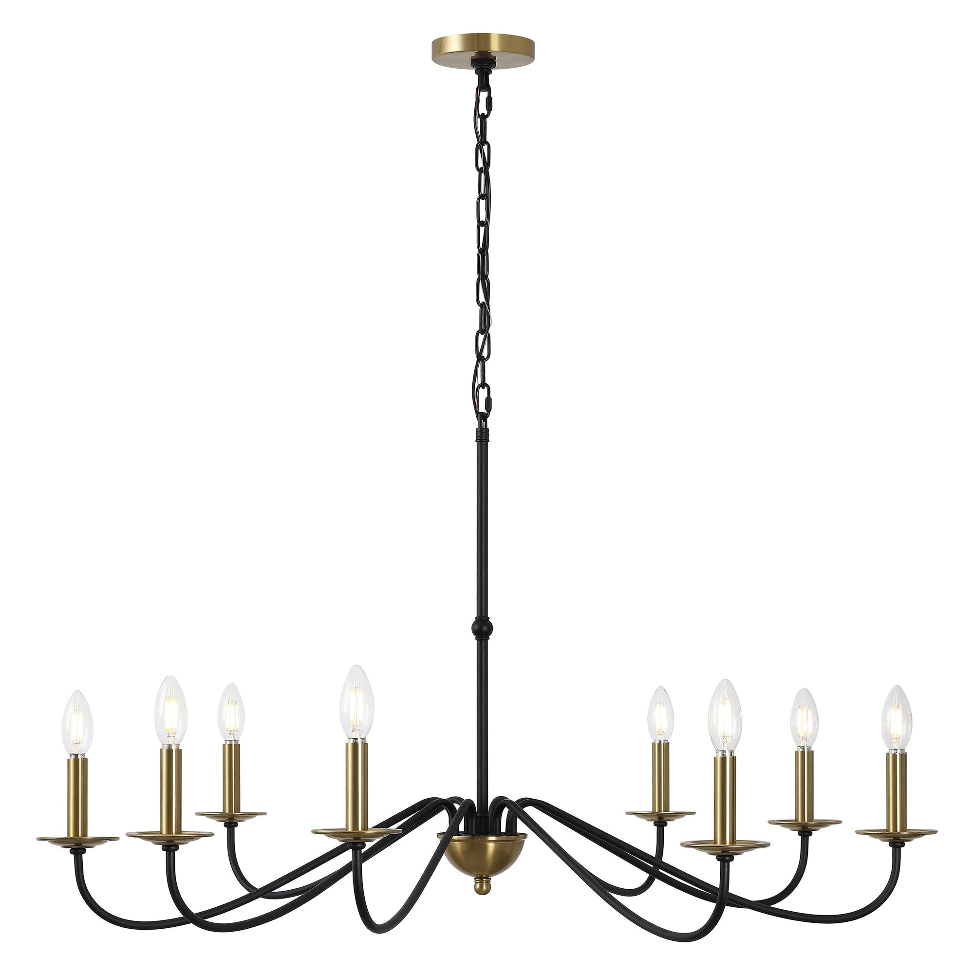 34.75 6-Light Iron LED Chandelier, by JONATHAN Y