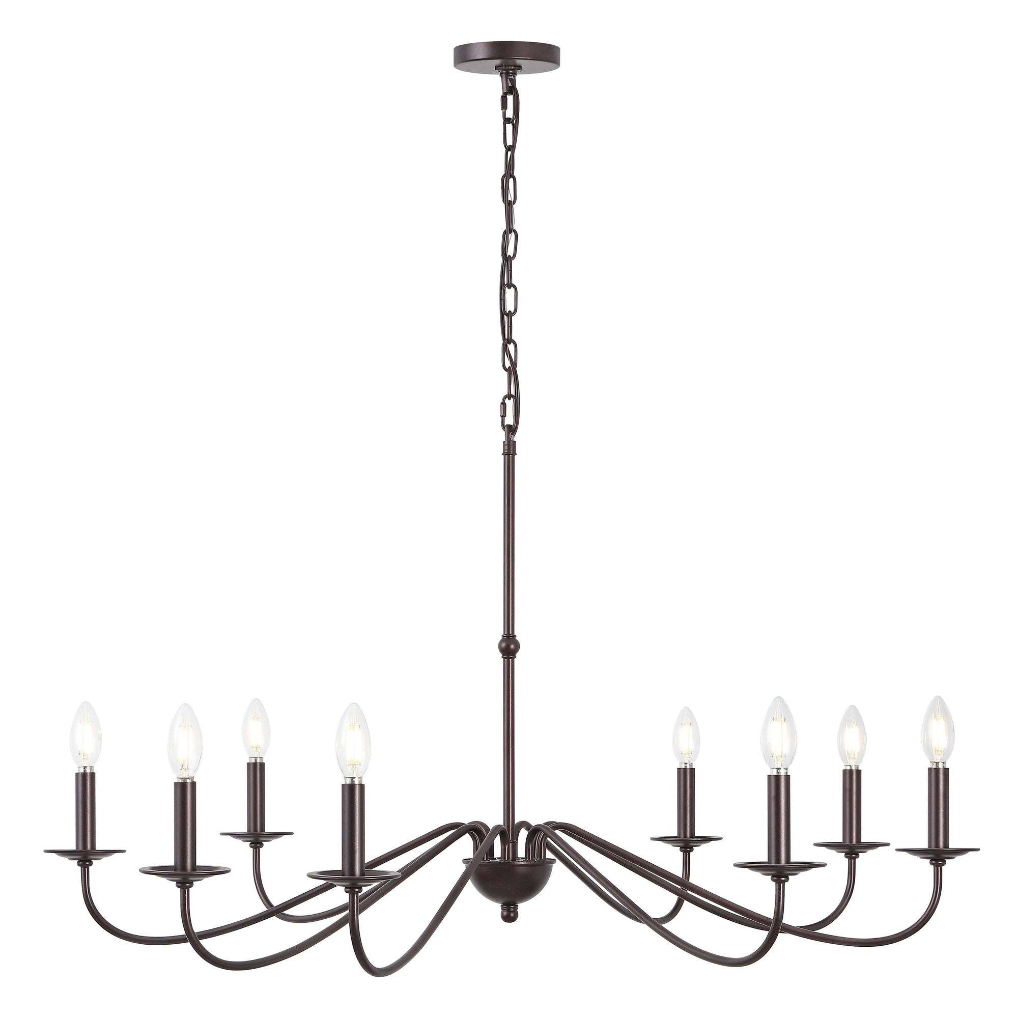 34.75 6-Light Iron LED Chandelier, by JONATHAN Y