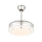 Bella Depot 36 Modern Retractable Ceiling Fan with Led Light, 6-Speed Reversible Blades with Remote