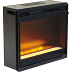 Meuble TV Chanceen avec cheminée - Marron foncé
