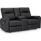 Causeuse inclinable électrique Axtellton avec console - Carbone