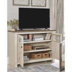 Meuble TV Bolanburg - Blanc/Gris patiné