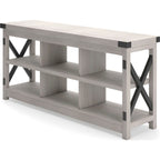 Meuble TV Bayflynn - Blanc/Noir