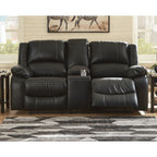 Causeuse inclinable avec console Calderwell - Noir