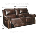 Causeuse inclinable électrique Buncrana - Chocolat