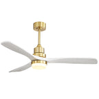 Sofucor 52 Indoor Wood Ceiling Fan Light with Remote, Integrated Light Optional