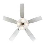 52 Modern 4-Light Chandelier Crystal Ceiling Fan with Remote