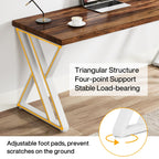 55 Heavy Duty Computer Desk, Office Desk