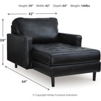Chaise longue Bryceview - Onyx